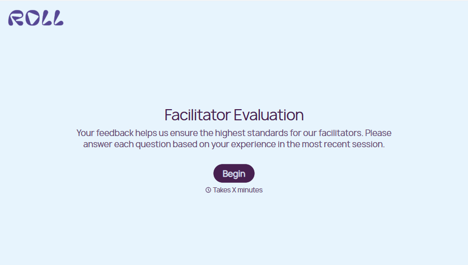 Facilitator Evaluation Form