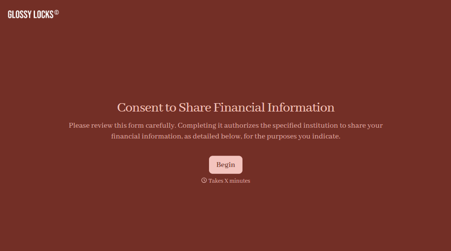 Financial Consent Form