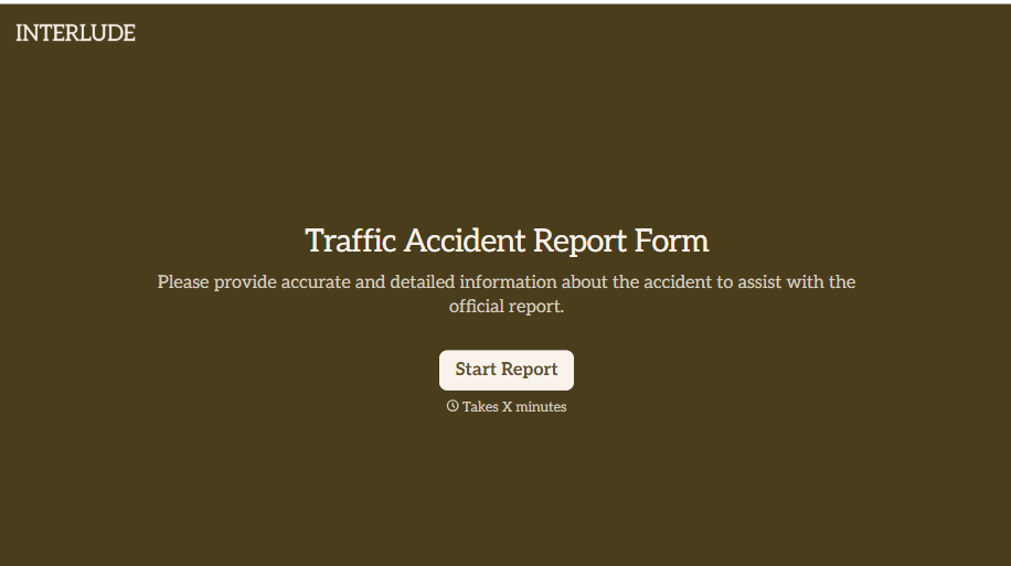 Traffic Accident Report Form