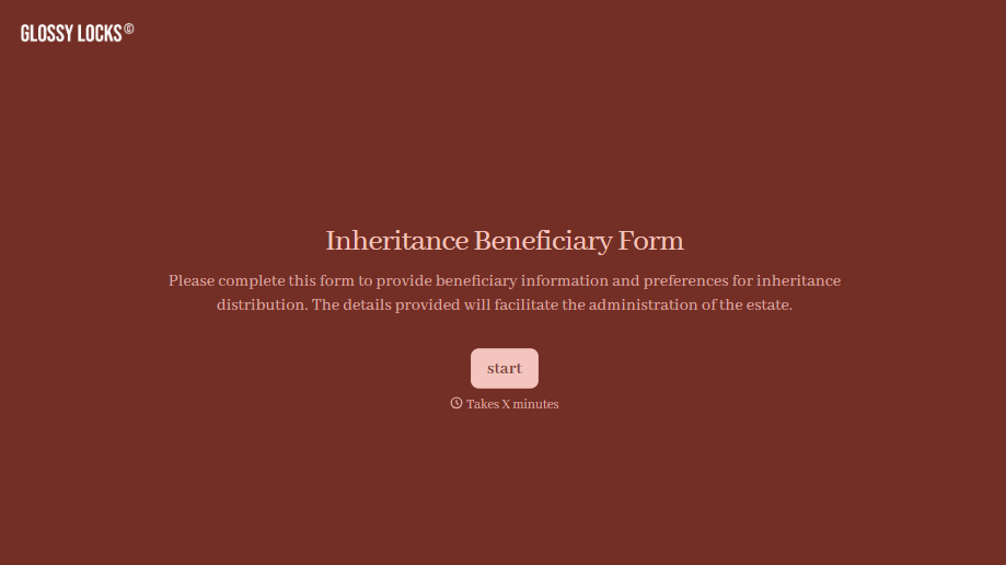 Inheritance Beneficiary Form