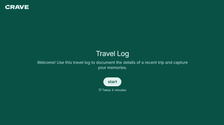 Travel Log Form
