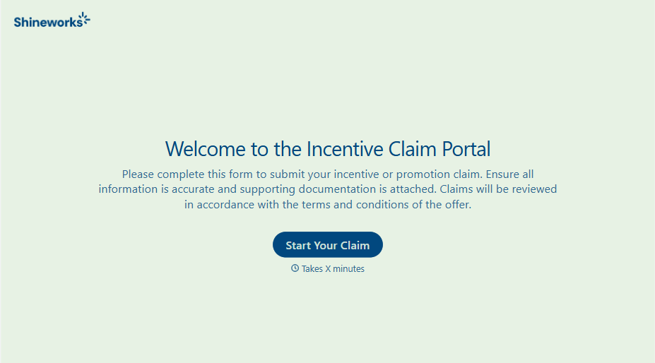 Incentive Claim Form