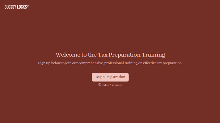 Tax Prep Class Form