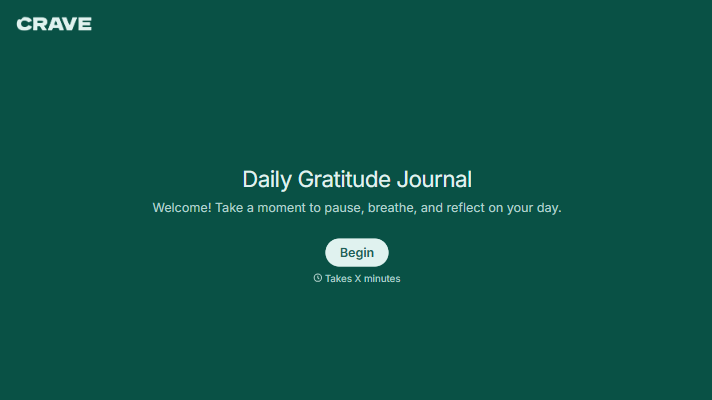 Daily Gratitude Journal Template