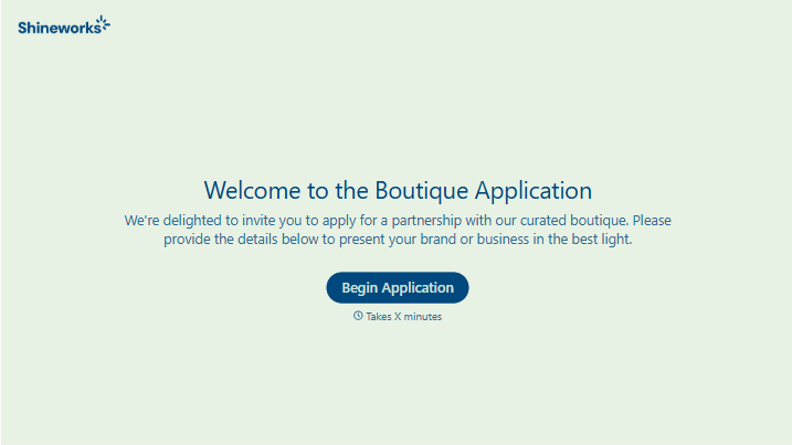 Boutique Application Form