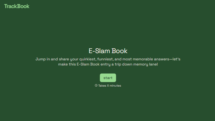 E Slam Book Form