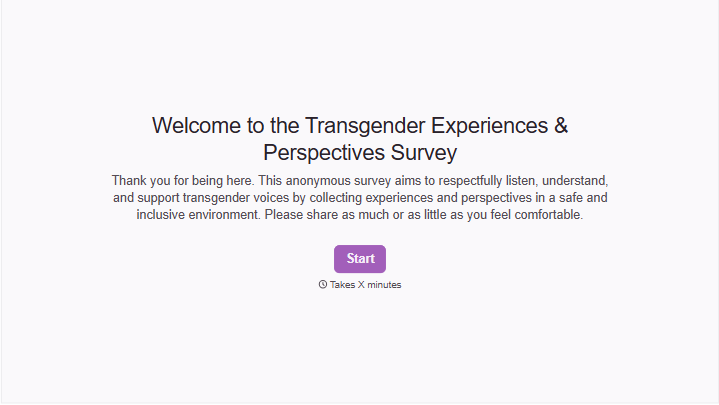 Transgender Survey Form