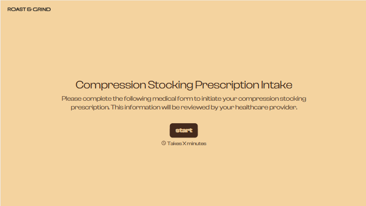 Compression Stocking Prescription Form