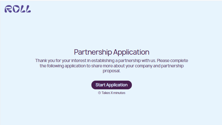 Partnership Application Form