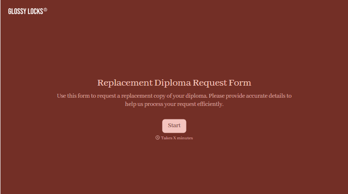 Replacement Diploma Request Form