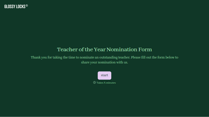Teacher of the Year Nomination Form