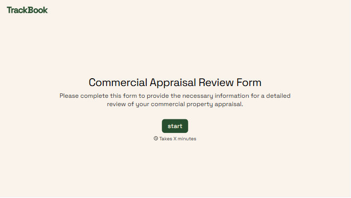 Commercial Appraisal Review Form
