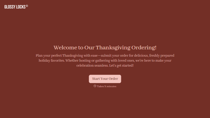 Thanksgiving Order Form
