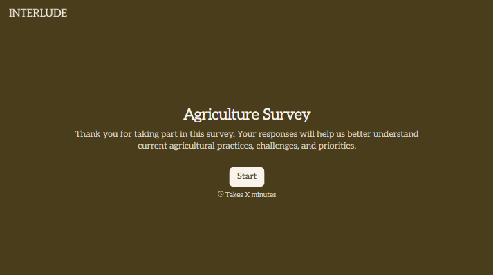 Agriculture Survey Form