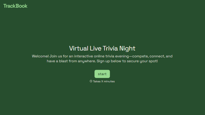 Virtual Live Trivia Form