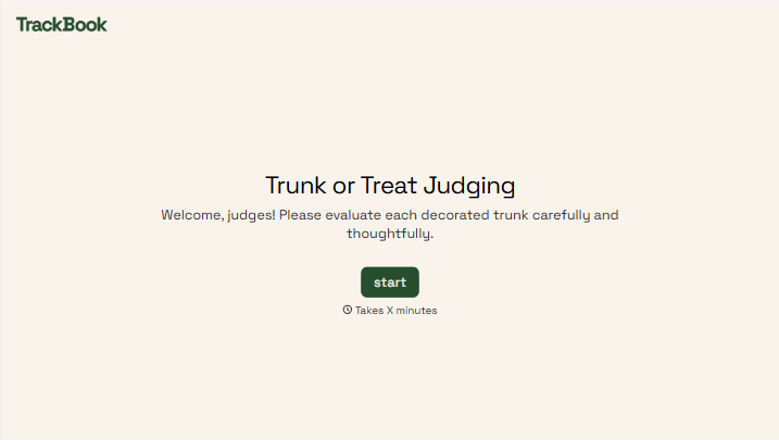 Trunk or Treat Judging Form