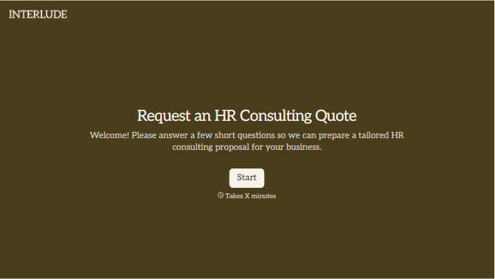 Hr Consulting Quotation Form
