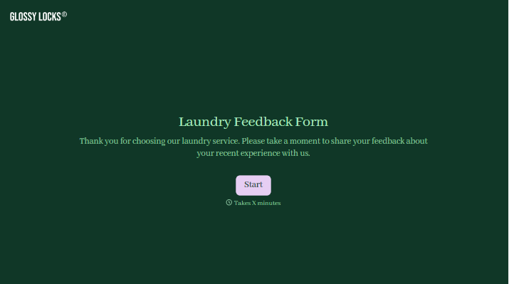 Laundry Feedback Form