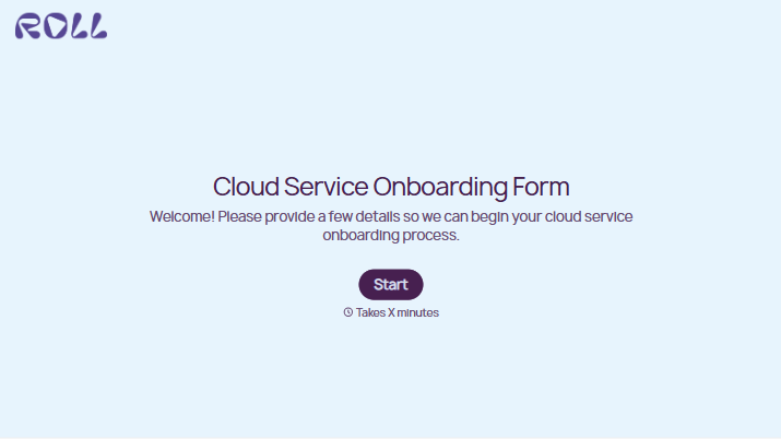 Cloud Service Onboarding Form