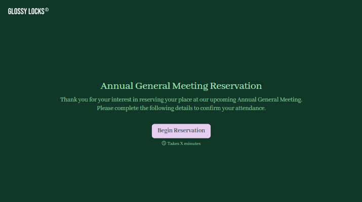 Annual General Meeting Reservation Form
