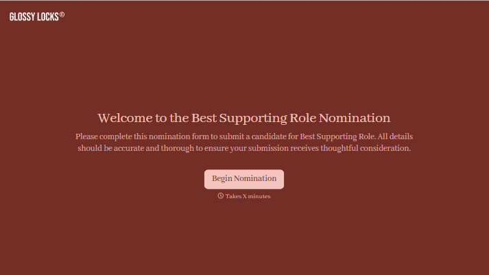 Best Supporting Role Nomination Form