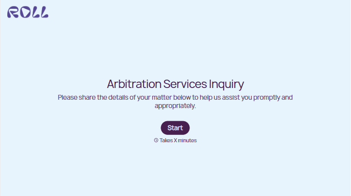 Arbitration Services Inquiry Form
