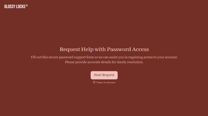 Password Reset Request Form