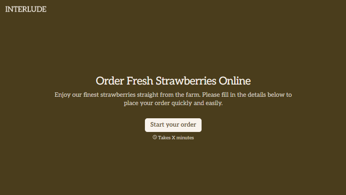 Strawberry Order Form
