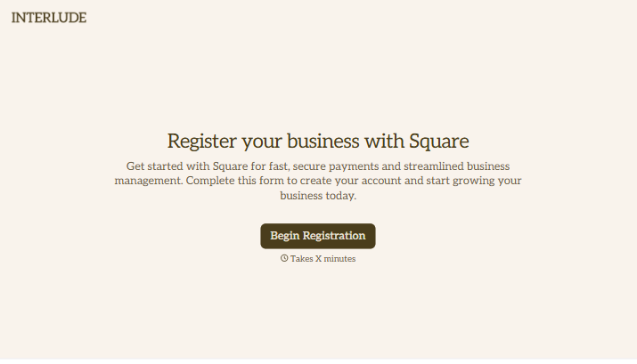 Square Registration Form