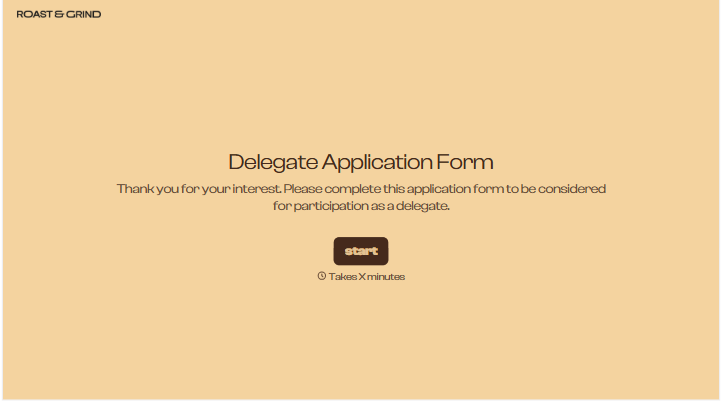 Delegate Application Form