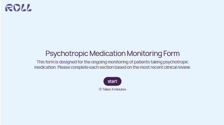 Psychotropic Medication Monitoring Form
