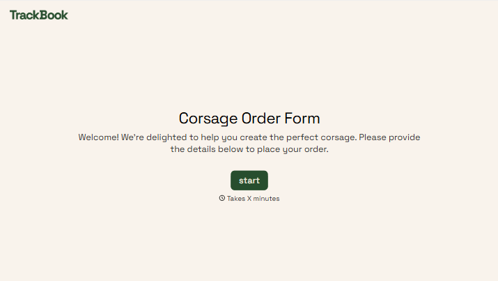 Corsage Order Form