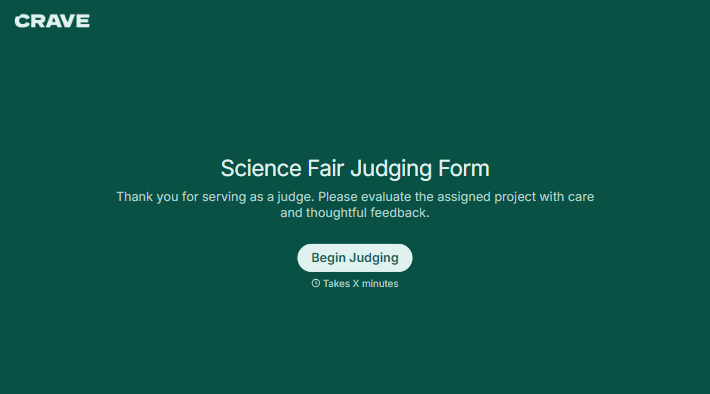Science Fair Judging Form