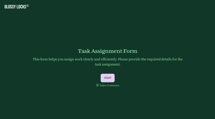 Task Assignment Form
