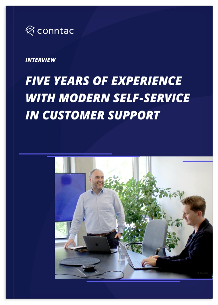 Five years of experience with self-service solutions Cover handout with Dr. Michael Faath