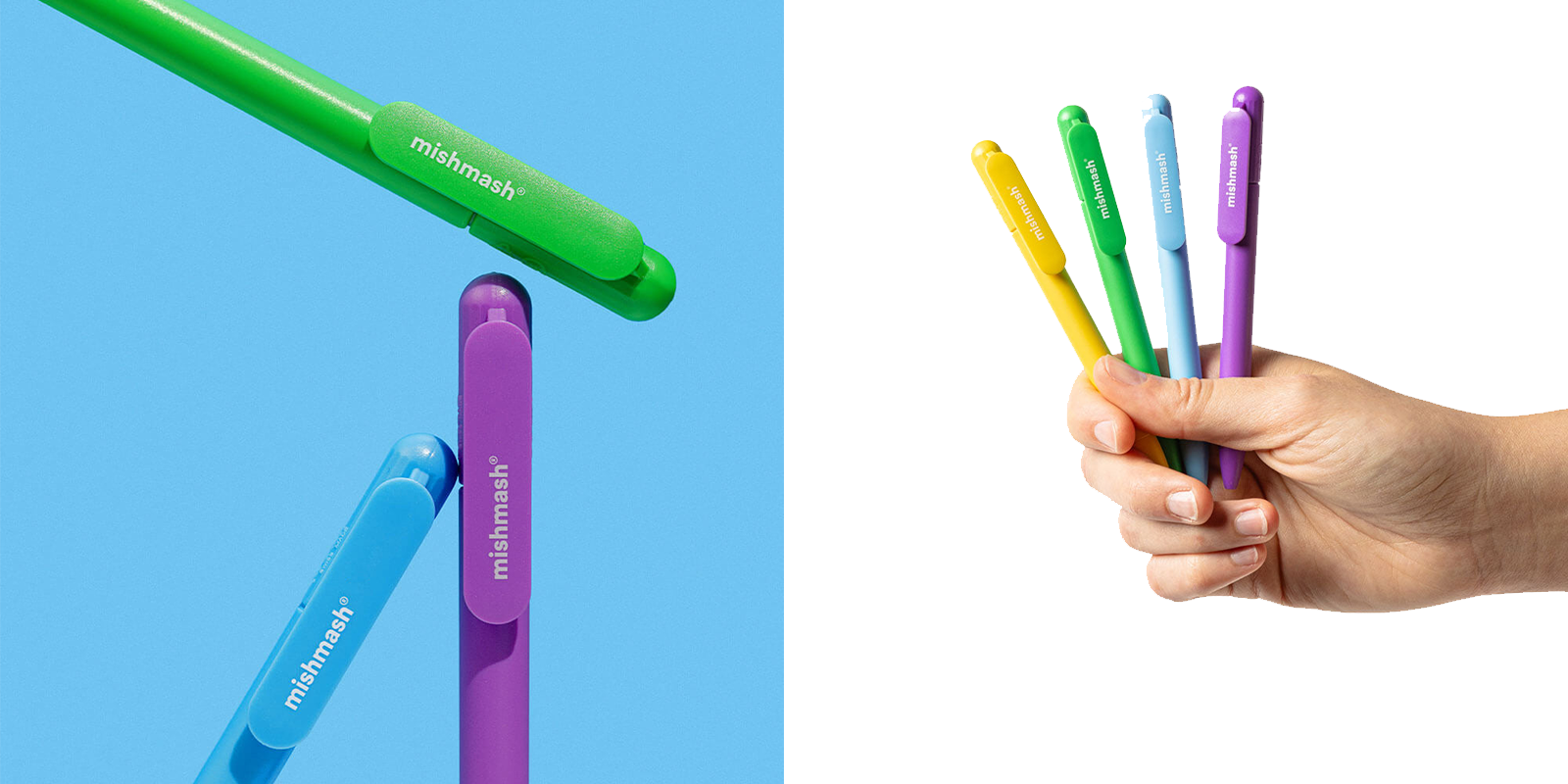 bright colorful pens