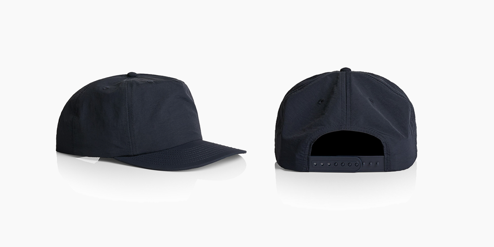 Navy AS Colour Surf Hat shown from the front-side and back