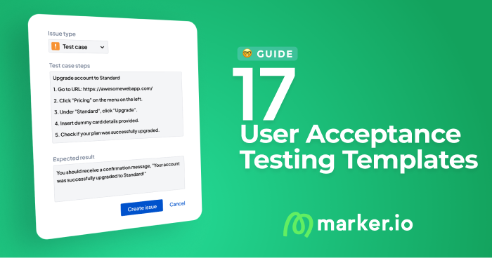 17 User Acceptance Testing Templates [Examples + Download]