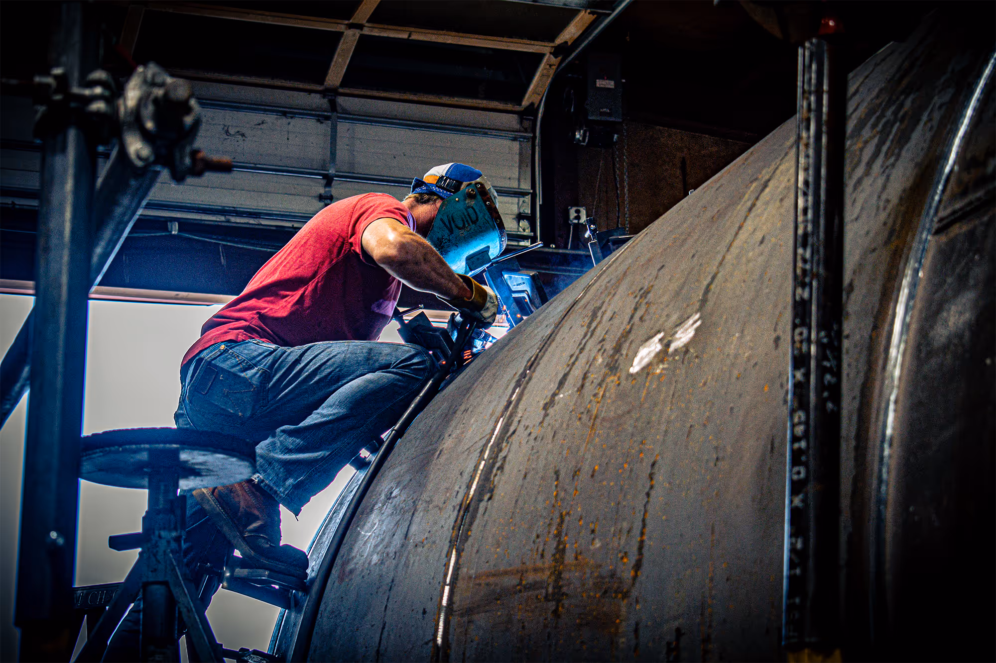 Vessel welding at the Freitag facility