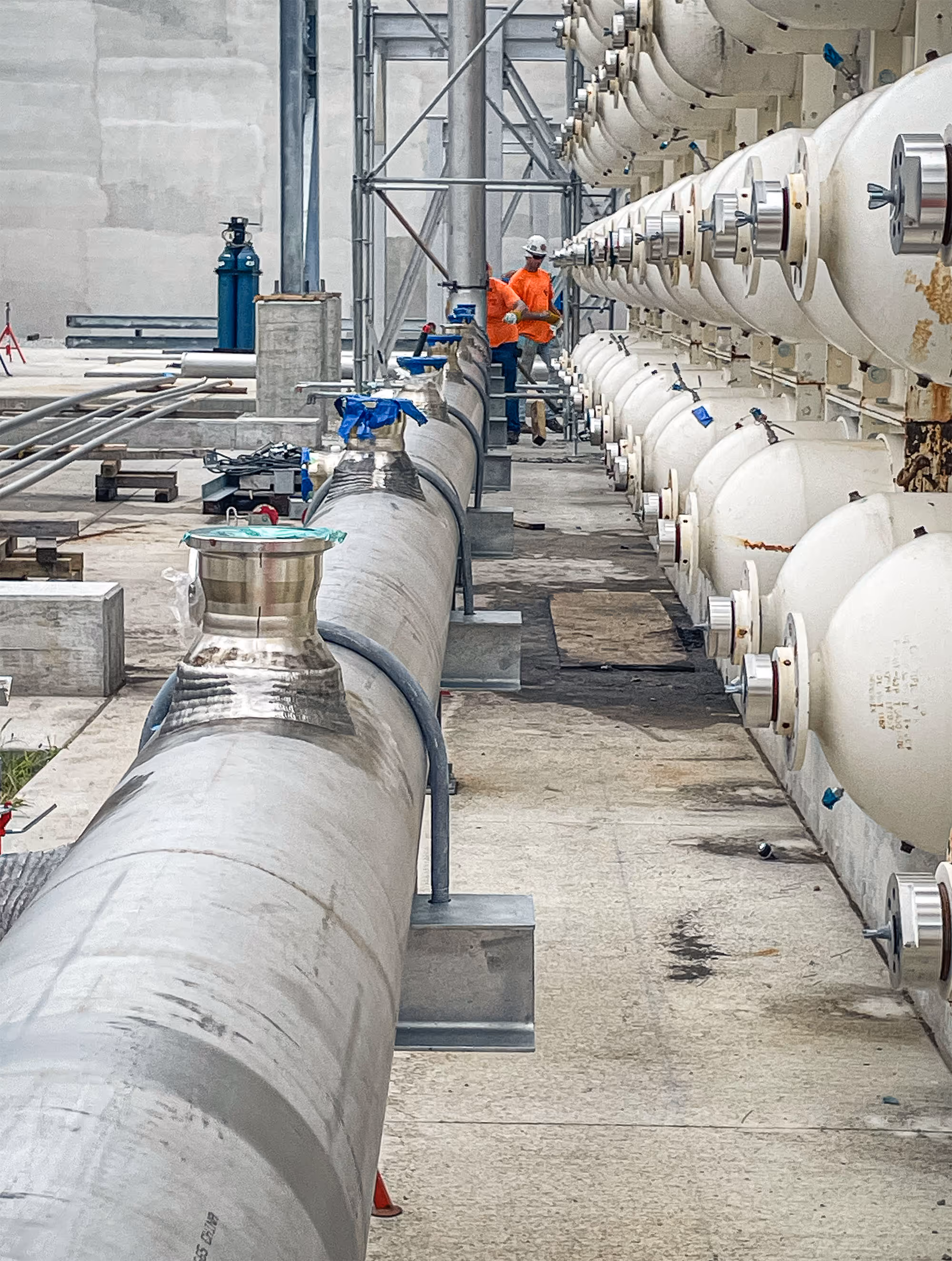 Freitag-Weinhardt job site process piping and vessels.