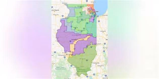 A map of illinois with different colored areasAI-generated content may be incorrect.