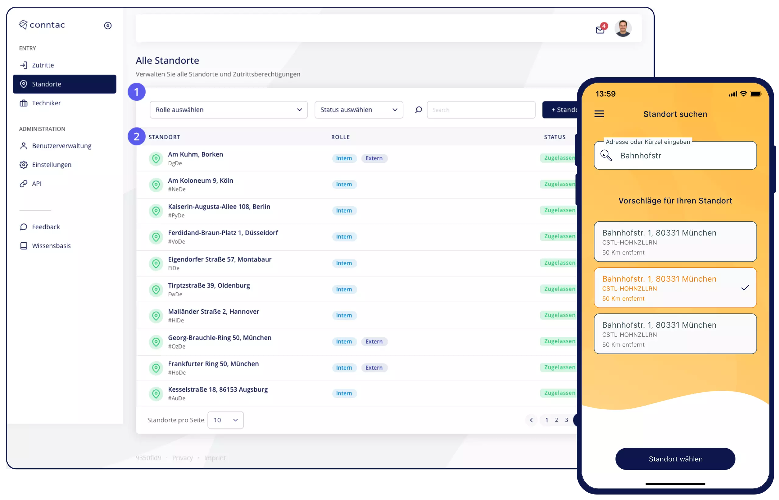 Dashboard und App Mockup