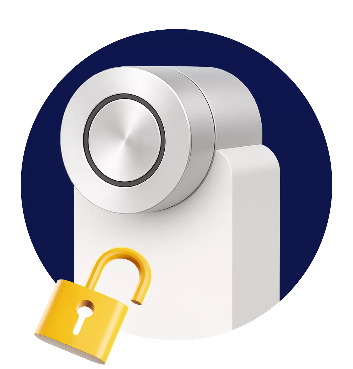 entry-visual Techniker mit Smartphone neben Manager im Büro