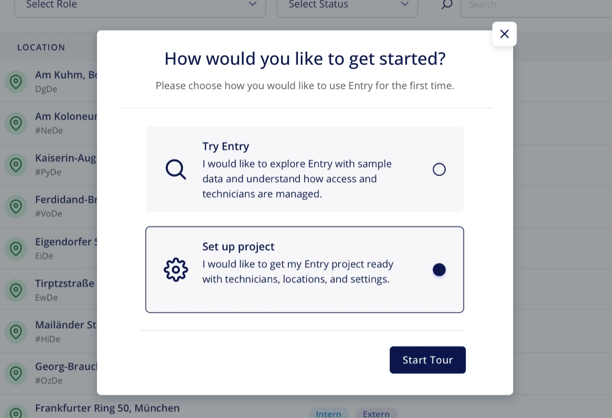 Dashboard Detailausschnitt Rollout