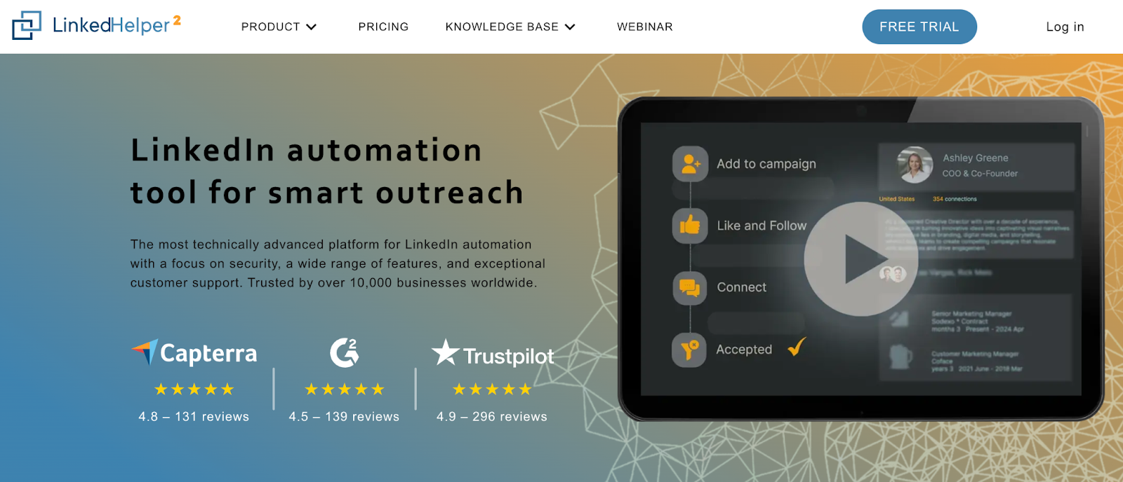 linked helper homepage