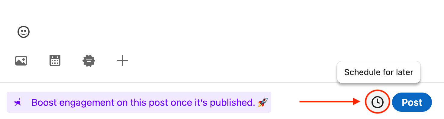 Schedule posts
