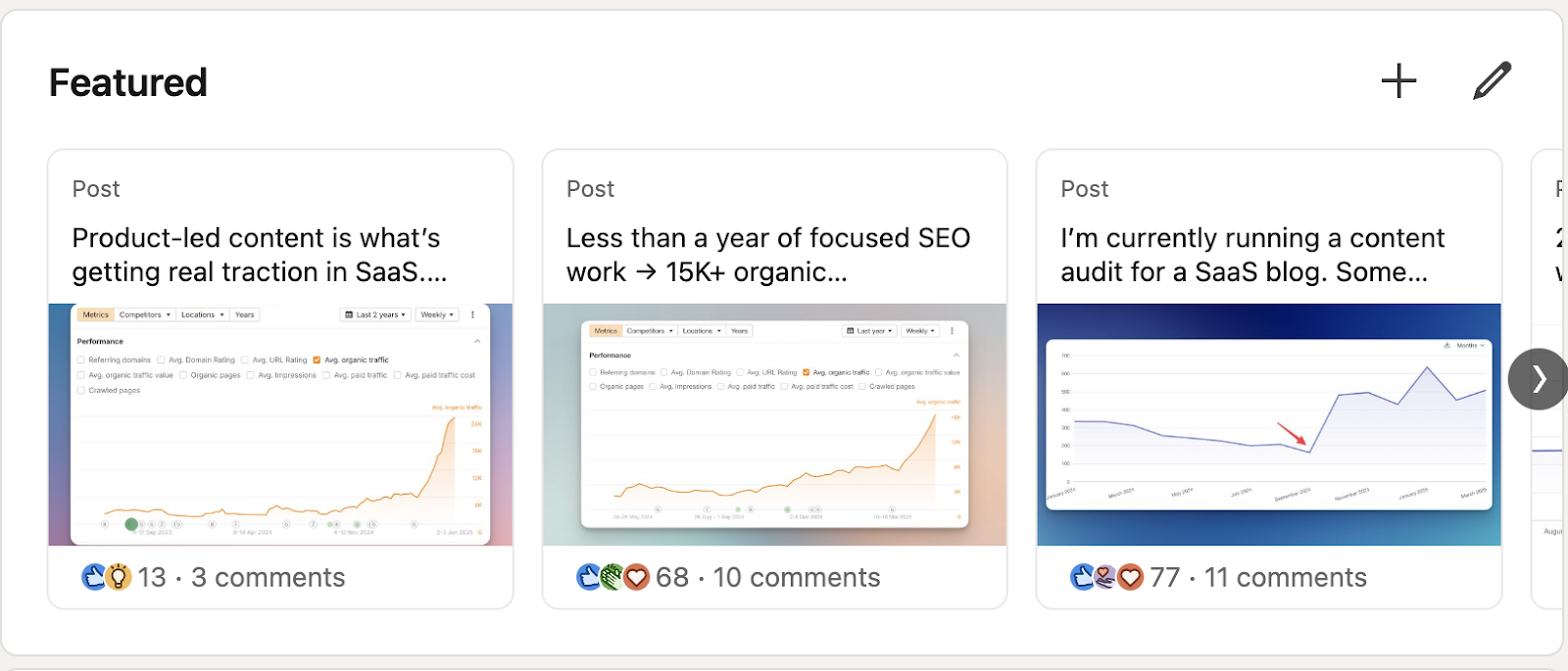 featured posts on linkedin