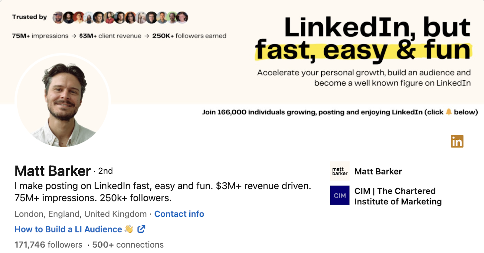 linkedin headline example