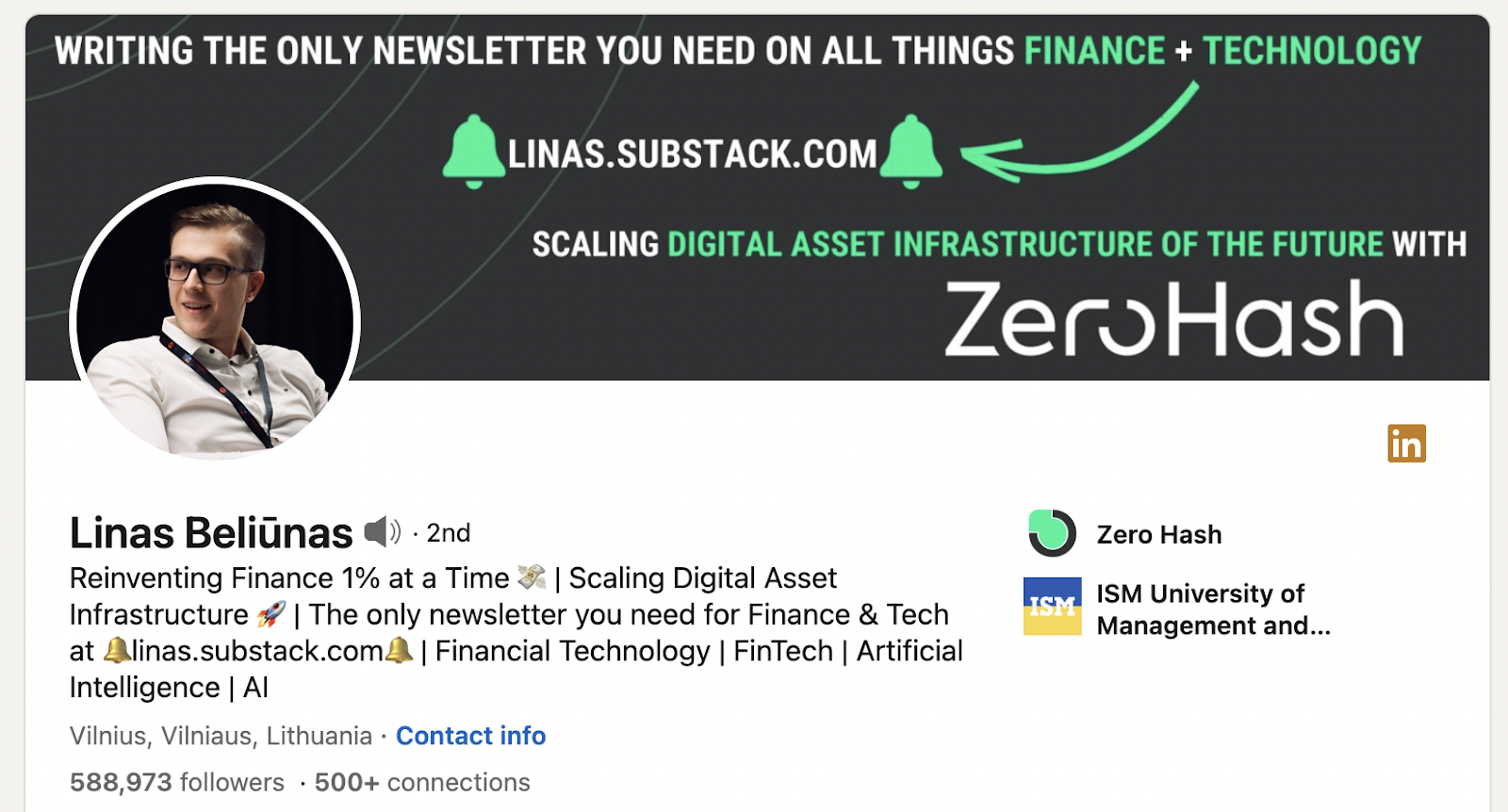 linkedin post example