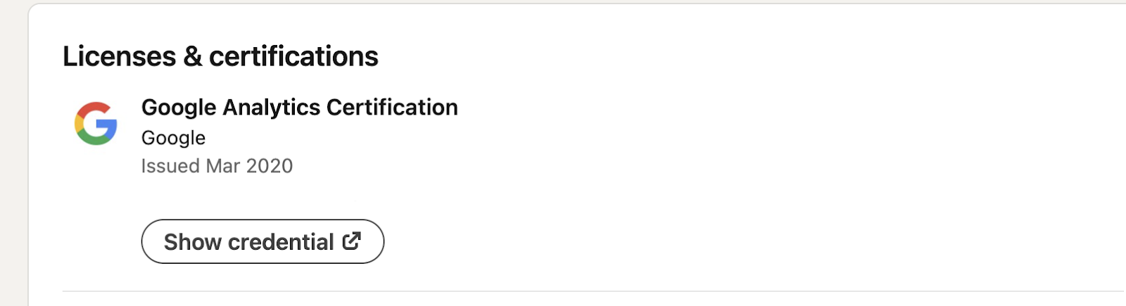 linkedin licenses and certifications